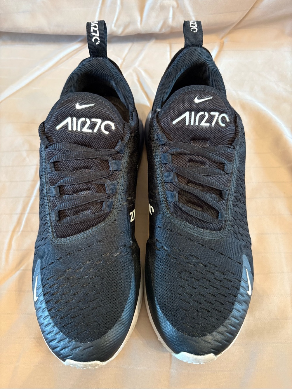Nike Black and White Air270 Athletic Sneakers